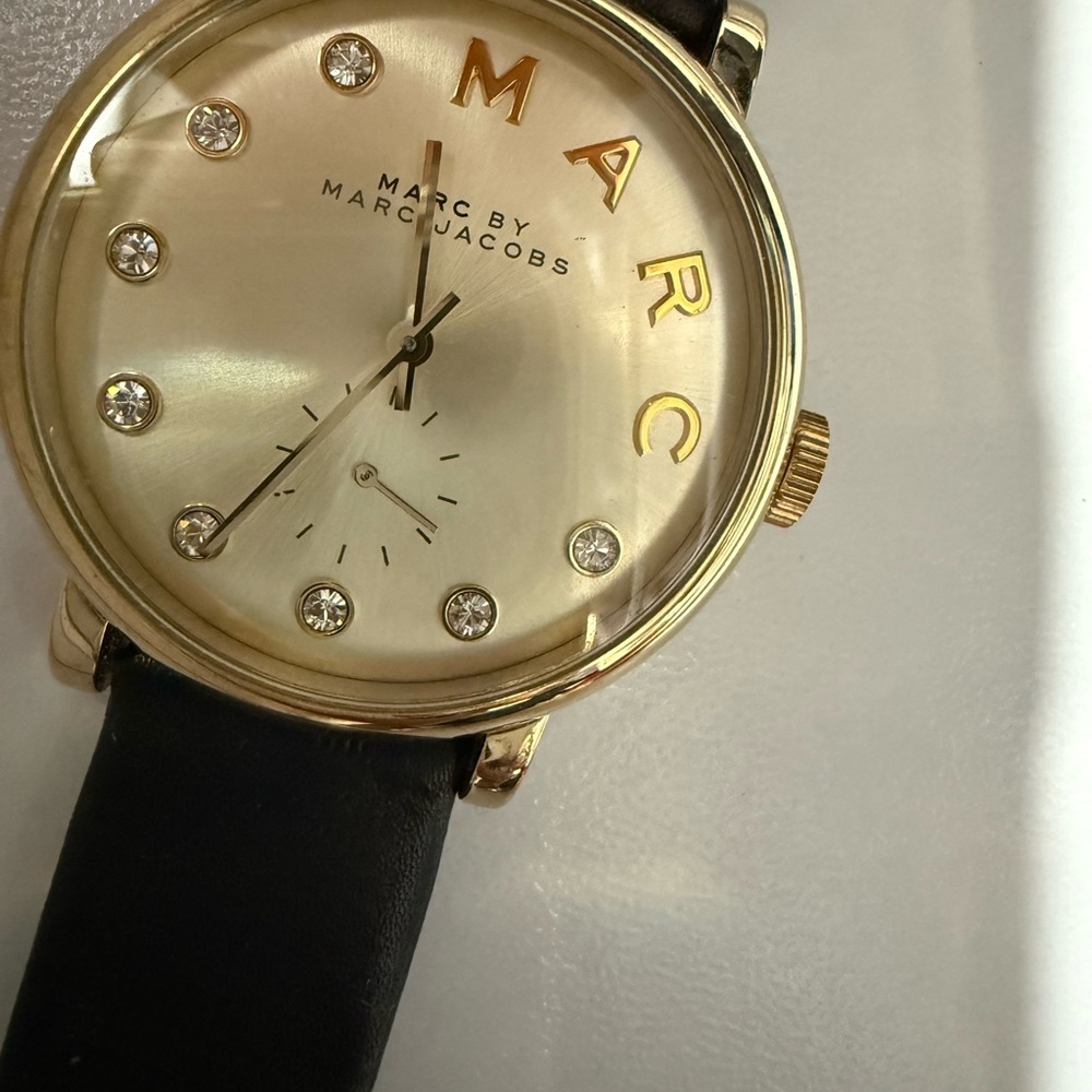 Marc by Marc Jacobs Gold and Black Dial Watch
